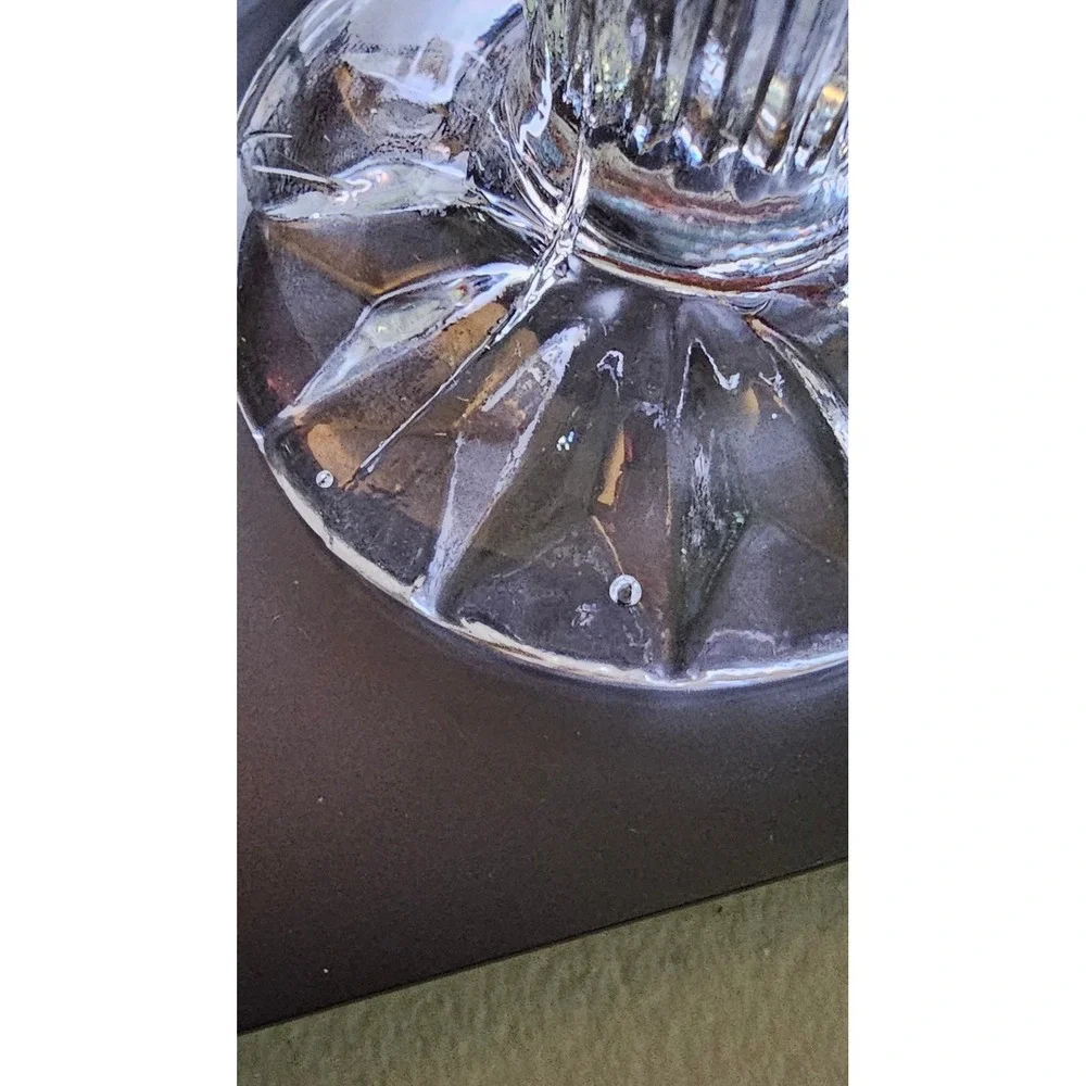 Eternal Crystal 6 Inch Bud Vase Set of 2 24% Lead Crystal Clear #314125 Taiwan
